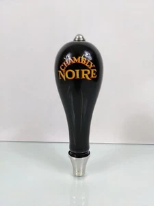 Poignée de robinet à bière Unibroue Ephemere Blanche De Chambly Noire 7 pouces - Photo 1/8