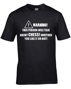 T-Shirt Scacchi Uomo Grande Hobby Gioco da Tavolo Strategia Divertente Idea Regalo Compleanno - Foto 1 di 3