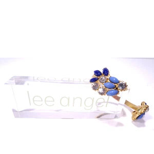 Neiman Marcus Lee Angel Gemstone Cabochon Waterfall Cuff Bracelet NWT 120 - Picture 1 of 10