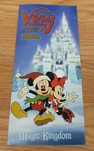Disney Magic Kingdom 2014 Mickey's Very Merry Christmas Party Park Map - Picture 1 of 4