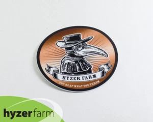 HYZER FARM "REAP WHAT YOU THROW 2" VINYL LOGO STICKER die cut sticker disc golf - Picture 1 of 1