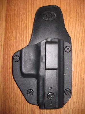 MDJ CUSTOM HOLSTERS IWB Kydex/Leather Hybrid Holster small print with adjustable retention