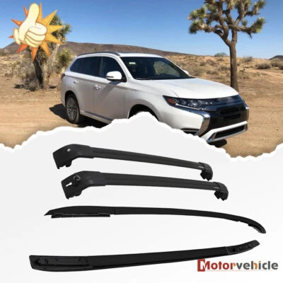 4PCS Roof Rack Cross Bar For Mitsubishi Outlander 2013-2021 Side Rails Cargo Bar - Image 1 of 4
