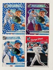 2023 Panini Donruss George Brett Diamond Kings (3) Independence Day #5 + #284