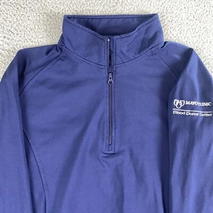 Mayo Clinic Pullover Damen L navy 1/4 Zip Blutspenderzentrum Mitarbeiter Uniform - Bild 1 von 9