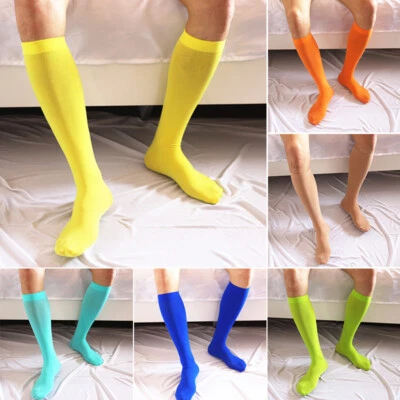 Tube Socks Stretchy Calf Knee Foot Socks Long High Socks CA Men Hosiery Socks ! - Image 1 of 4