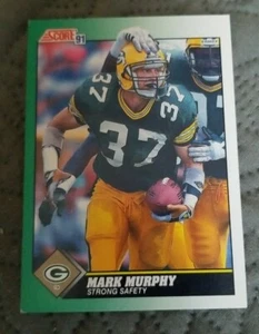 Tarjeta de fútbol americano 1991 Score #231 Mark Murphy - Green Bay Packers  - Imagen 1 de 2