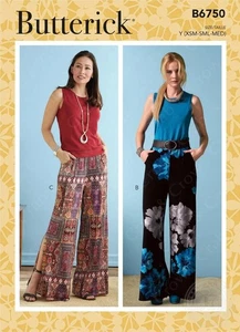 Butterick B6750 Damen Palazzo Hose Schnittmuster XSM-SML-MED - Bild 1 von 5