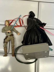 2 adornos de recuerdo con sello Luke Skywalker Star Wars Light Saber y Darth Vader - Imagen 1 de 6