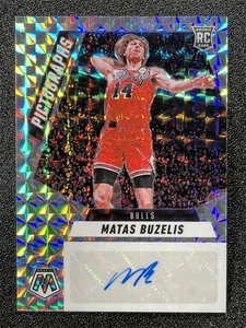 2024-25 Panini Mosaic Matas Buzelis Pictographs Mosaic Prizm Rookie RC Auto - Picture 1 of 2