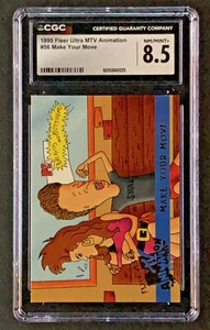 🎱 1995 CGC 8.5 Fleer MTV Animation Beavis and Butthead #56 "Make Your Move" - Picture 1 of 2