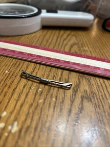 Vintage Solver Ton Kragenverschluss Krawattenklammer keine Spuren hübsches Design 580 - Bild 1 von 3