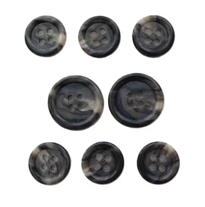Vintage Brooks Brothers Genuine Horn Suit Buttons Gray Cream T9X Men's - Picture 1 of 1