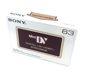 Sony MiniDV DVM-63HD - Videocassetta HD - Nuova e Confezione Originale IMBALLO ORIGINALE - Foto 1 di 3
