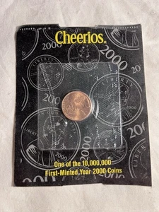 Sealed 2000 Cheerios Lincoln Penny Cent with COA United States Mint - Picture 1 of 4