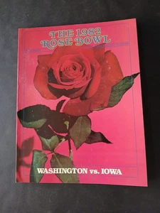 1982 Vintage ROSE BOWL FOOTBALL PROGRAM (Washington vs Iowa) - Picture 1 of 5
