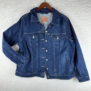 Levis Jeansjacke Damen XXL Blau Trucker Jeansmantel Knopfleiste Top Zustand - Bild 1 von 10