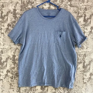 Polo Ralph Lauren Pocket Logo T-Shirt Mens Size L Blue Short Sleeve Pullover - Picture 1 of 10