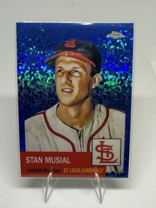 2022 Topps Chrome Platinum Anniversary - Stan Musial #9 Blu Mini-Diamante... - Foto 1 di 1