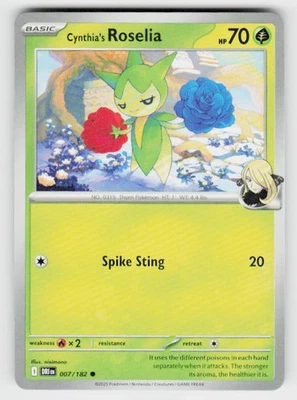 SV10: Destined Rivals #007/182 Cynthia's Roselia - Image 1 of 2