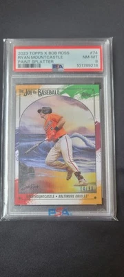 2023 Topps X Bob Ross - Ryan Mountcastle #74 Paint Splatter Canvas /99 - Image 1 of 2