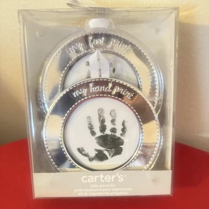 Carter's Hand & Foot Print Kit Baby Keepsake Frames with Non-Toxic Stamp - Picture 1 of 2