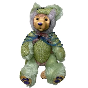 Robert Raikes Lydia Teddy Bear 17/50 Limited Edition Very Rare Collectible Green - Picture 1 of 10