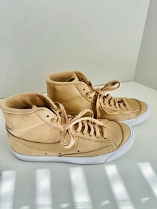 EUC Nike Blazer MID PRM MF Beige Sneakers Womens Size 8.5 - Picture 1 of 6