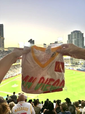 San Diego Padres Machado Giveaway Jersey Adult Medium - Image 1 of 2