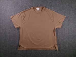 Camiseta Athleta Top Mujer Grande Marrón Sin Esfuerzo Atletismo Abertura Lateral Masculina Básica - Imagen 1 de 10