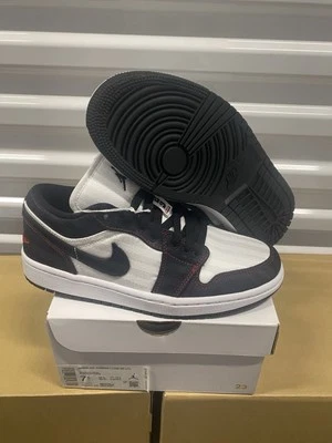 Jordan 1 Low She Utility Blanco Negro Gimnasio Rojo Mujer’s Talla 7.5w Foto 1 de 4