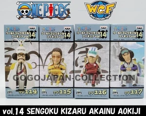 ONE PIECE WCF World Collectable Figure vol.14 SENGOKU KIZARU AKAINU AOKIJI SET - Picture 1 of 3