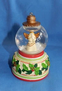Herr Weihnachtsengel Schneekugel Spieluhr Ornament Hark the Herold Engel singen - Bild 1 von 6