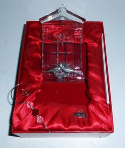 Waterford il nostro primo ornamento natalizio cristallo non datato peltro LOVE BIRD LEGGI NUOVO - Foto 1 di 3