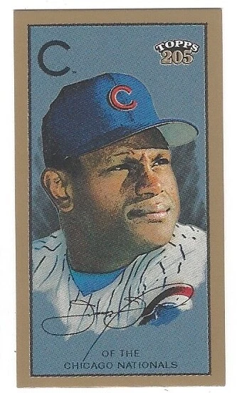 Sammy Sosa 2003 Topps 205 Sovereign Green Exclusive Pose EP Card# 328 - Image 1 of 4