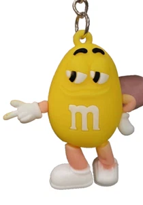 M & M Chocolate Candies, Keychain, Backpack Charm, 2” Length, Yellow - Picture 1 of 2