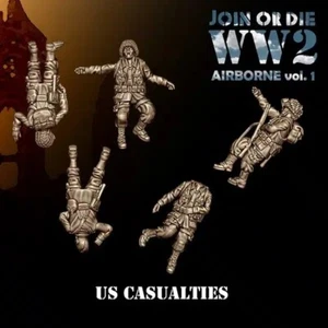 28mm WW2 US Airborne Casualties - World War 2 - American Bolt Action Compatible - Picture 1 of 2