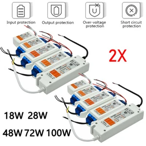 2X LED Driver Power Supply Transformer 110V 240V DC 12V for LED Adapter Light US - Picture 1 of 13