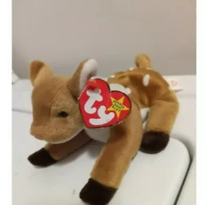 Ty Whisper Deer Ty Beanie Baby Retired Rare black Nose - Picture 1 of 7