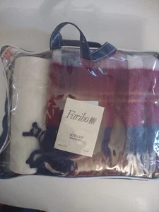 Vtg Faribo Faribault Woolen Mill Robe Blanket & Thermos Set Voyager Pak-a-robe - Picture 1 of 5