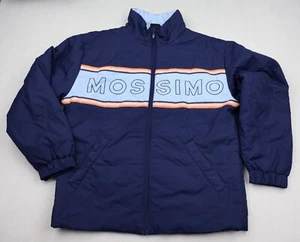 Mossimo Jacket Womens 16 Blue Spell Out Retro Surf Street Pink Orange High Neck - Picture 1 of 9