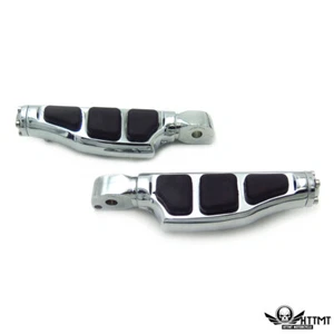 Chrome Flat Wing Footpegs For 97-04 Suzuki Marauder 800/ 98-09 Intruder 1500 LC - Picture 1 of 3