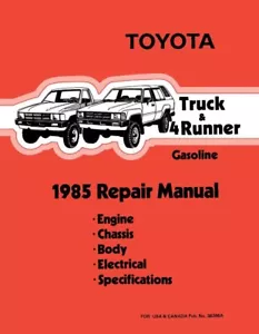 1985 Toyota 4-Runner Shop Service Repair Manual Book - Picture 1 of 1