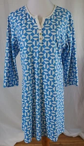 Melly M Size Extra Large Polo Neckline Swim Cover Dress Blue White New XL - Bild 1 von 5