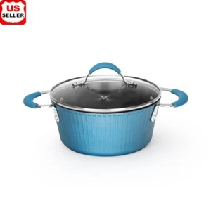 Non-Stick Cooking Pot W/ Lid Induction Compatible Durable Easy to Clean 2.1QT US - Picture 1 of 1