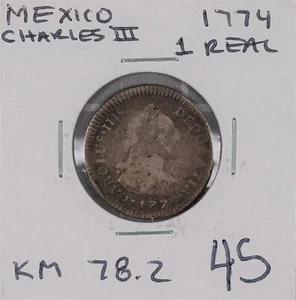 1774 Charles III 1 Real Silver Coin - Picture 1 of 2