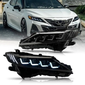 LED Projector Headlights Fit For Toyota Camry Sedan 2018-2024 Clear Head Lamps - Picture 1 of 21