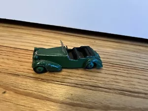 VINTAGE DINKY TOYS NO. 38D ALVIS SPORTS TOURER CAR 1946 RARE GREEN HUBS - Picture 1 of 5