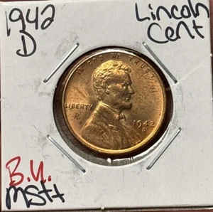 1942 D Lincoln Wheat Cent MS (RAW10949)-t - Picture 1 of 2