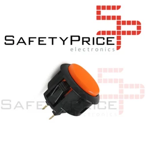 Pulsador Arcade 30mm Naranja faston Jamma Push button Bartop Raspberry REF0481 - Foto 1 di 1